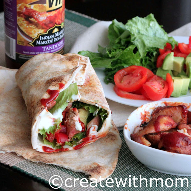 tandoori chicken wraps