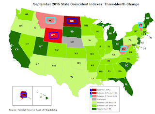 Philly Fed State Conincident Map