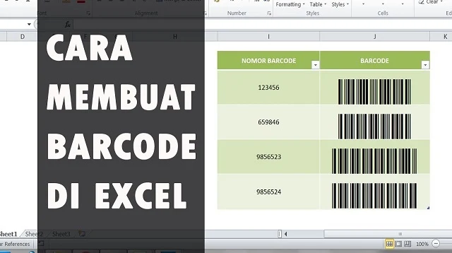 Cara Membuat Barcode di Excel