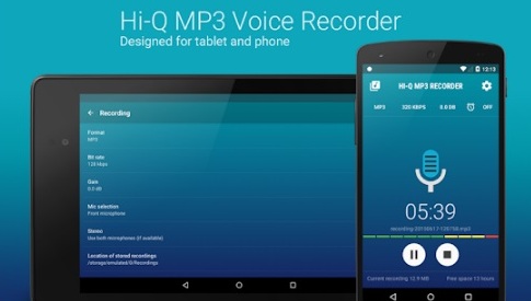 Download Aplikasi Android Perekam Suara Terbaik Gratis Format Rekaman MP3 (Hi-Q MP3 Voice Recorder)