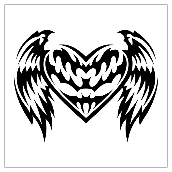 tribal heart tattoos with names. Tribal Heart Tattoo Designs