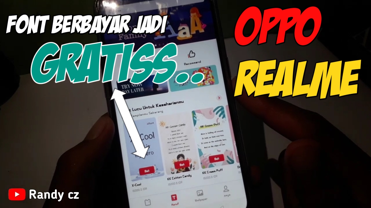 Cara Terapkan Font Berbayar jadi Gratis di OPPO