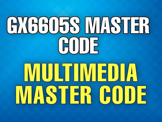 gx6605s master code 