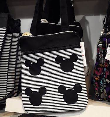 Mickey Mouse black striped bag