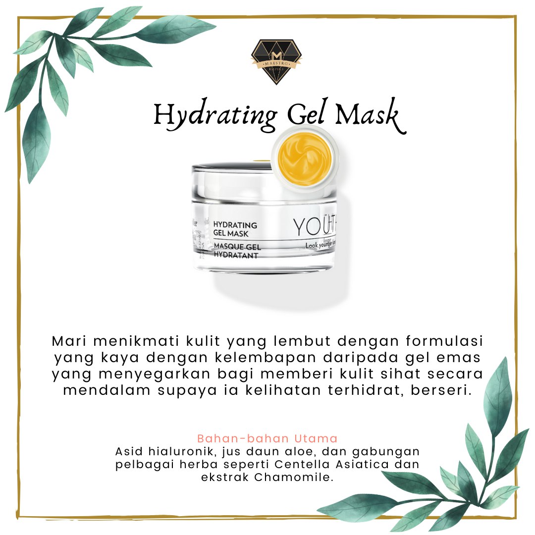 Skincare Untuk Kulit Kering - Youth Hydrating Gel Mask