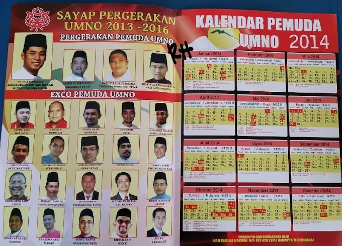 #PRKSgLimau : Siapalah Yang Buat Kalendar EXCO Pemuda UMNO Ni? #1Malaysia @KhairyKj @AzwanBro 