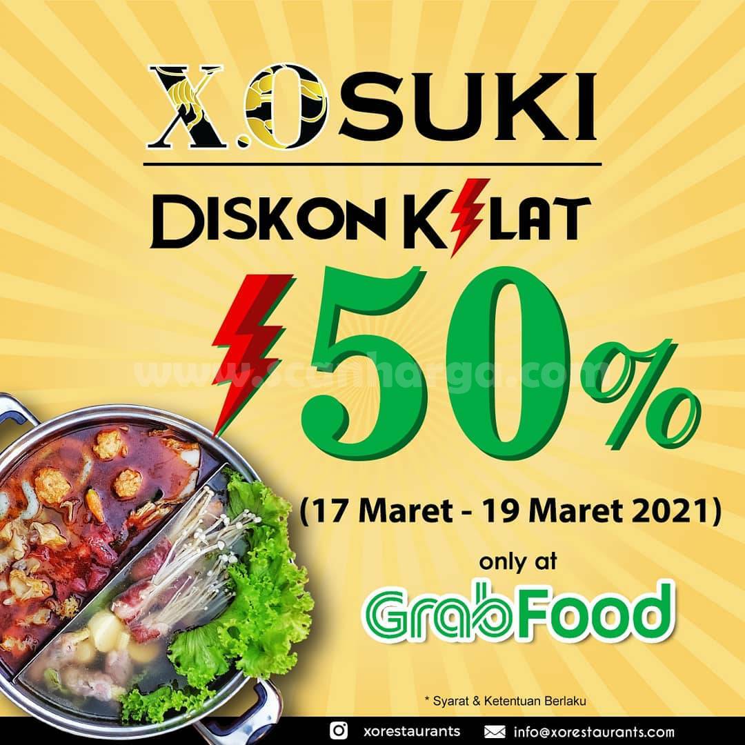 XO SUKI Restaurant Promo Flash Sale! Diskon Kilat 50% Via GRABFOOD