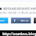 Hiện nội dung được ẩn khi like mạng xã hội cho blogspot