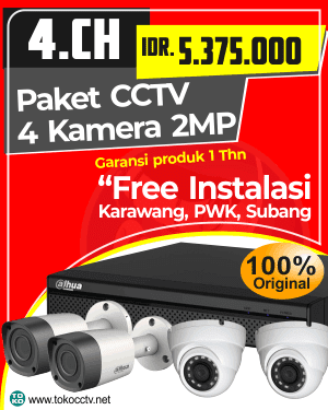 PAKET CCTV 4 KAMERA + INSTALASI | GARANSI PRODUK 1 TAHUN