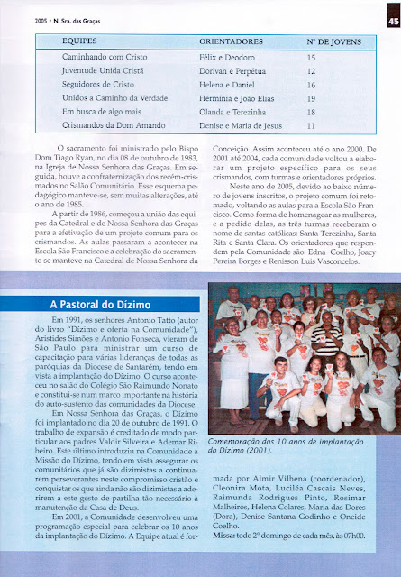 PROGRAMAÇÃO DAS FESTIVIDADES DE N. SRA. DAS GRAÇAS - 2005 - PAG 45