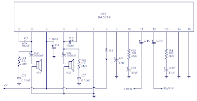 BA5417 Stereo Power Amplifier