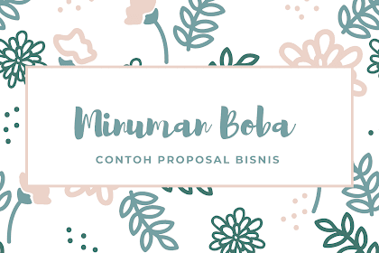 (Pdf) Contoh Proposal Bisnis Minuman Boba