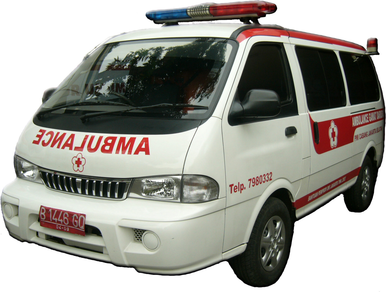 Gambar Mewarnai Mobil Ambulans