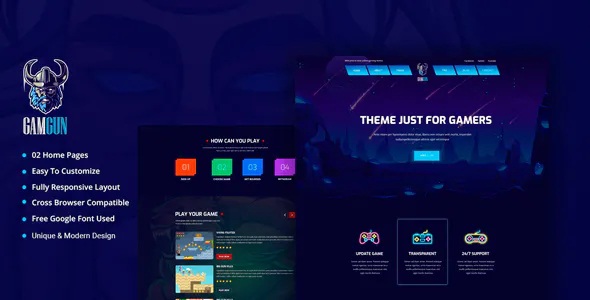 Best Online Gaming HTML Template
