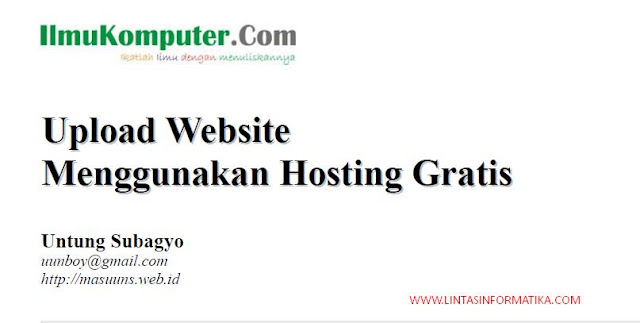 upload website, hosting gratis