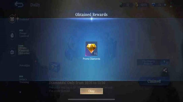 Cara Menggunakan Diamond Kuning ML