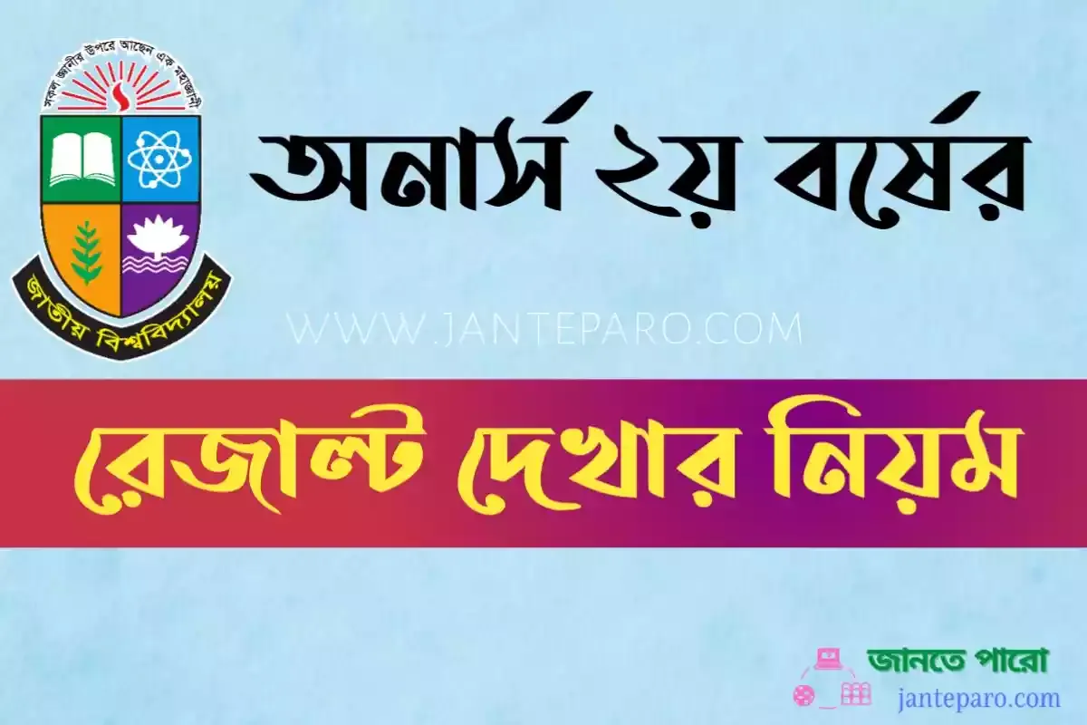 অনার্স ২য় বর্ষের রেজাল্ট দেখার নিয়ম