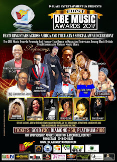 DBE Music Awards 2017 Holds August 5, In UK