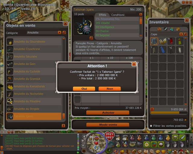 faille dofus hdv