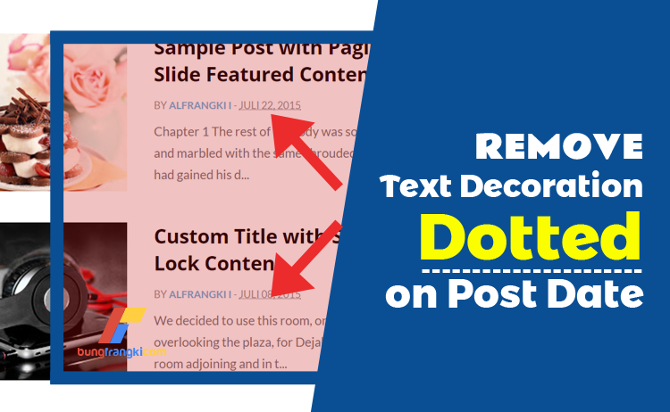 Cara Menghilangkan Garis Dotted pada Tanggal Posting (Post Date)