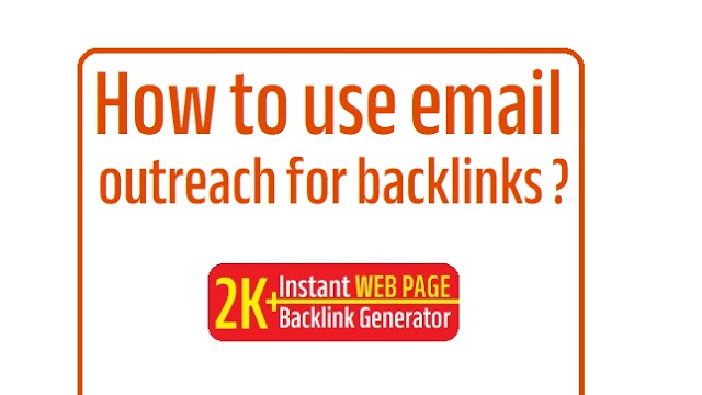 use email outreach for backlinks
