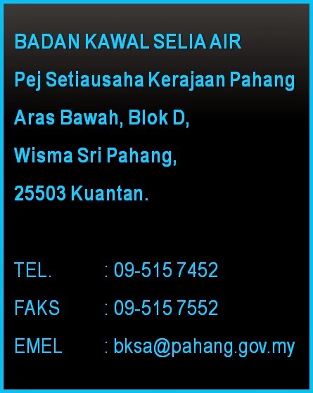 Badan Kawal Selia Air, Pahang: Soalan Lazim