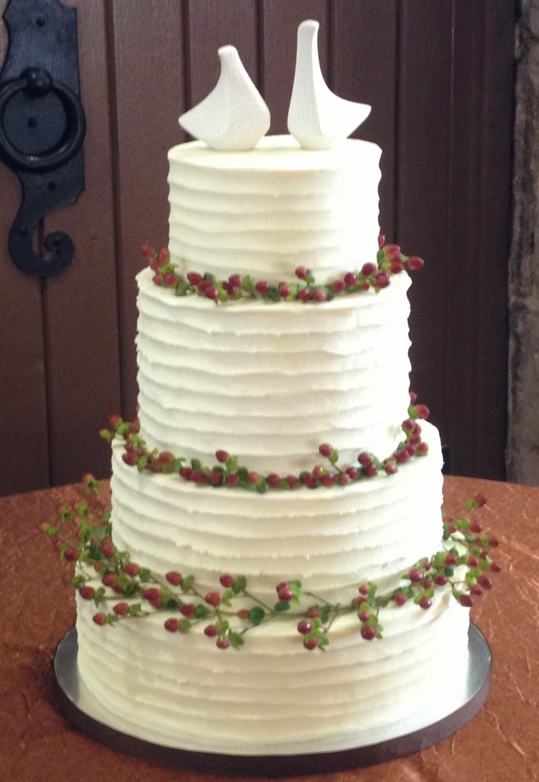 Rustic Buttercream  Wedding  Cake 