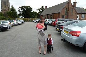 Family at a wedding