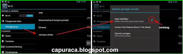 cara konek modem ke tablet