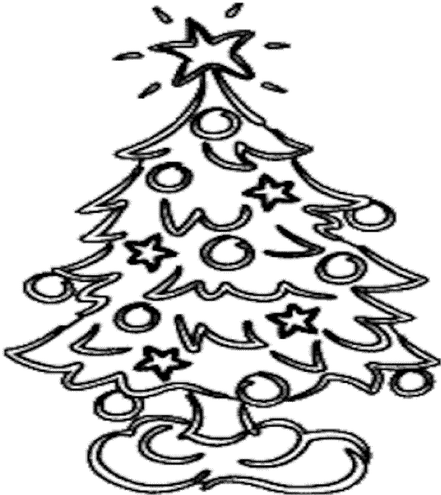 Christmas Tree Coloring Pages 5