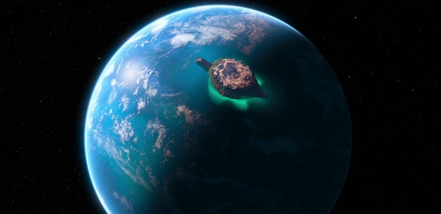 Avalonia e la Terra viste dallo spazio