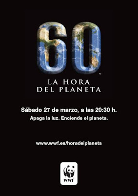 Cartel conmemorativo de La Hora del Planeta 2010