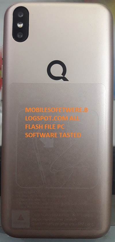 Qmobile infinity f dcc firmware flash file