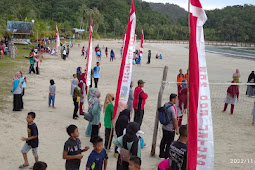 Peringati HUT PGRI ke 77 dan HGN, PGRI Kecamatan Jemaja Gelar Pertandingan Sepak Bola dan Bola Voly Pantai  