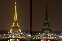 Earth Hour Eiffel Tower