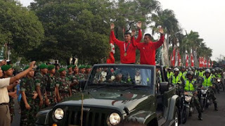 Raih Medali Emas Asian Games 2018, Prajurit TNI Disambut Meriah di Markas Kodam