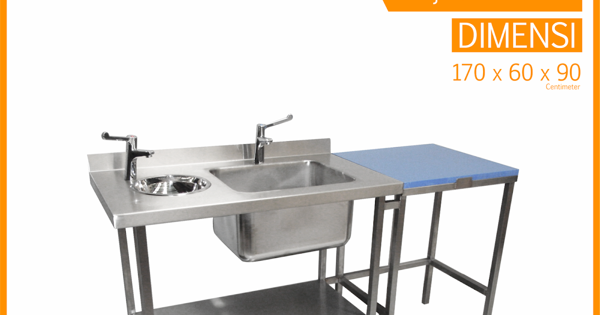 Harga Meja Dapur Stainless Khusus Daging Plus Sink