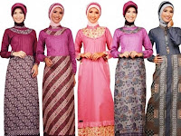 Model Baju Batik Kerja Wanita Terbaru 2018