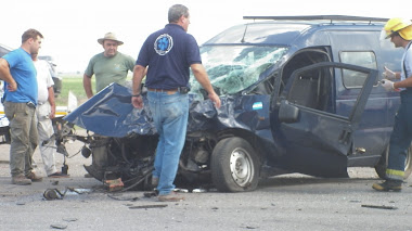 BOMBEROS: ULTIMOS DATOS DEL ACCIDENTE EN RUTA 8