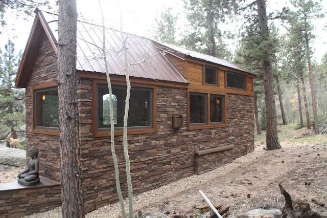 tiny house stone cottage