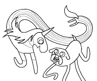 #1 Lady Rainicorn Coloring Page