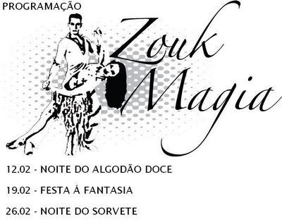 Programmacao de Zouk Magia, muita festa pra voces - Balada Zouk Magia - Sao Paulo