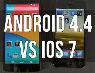 Android 4.4 VS iOS 7