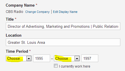 LinkedIn work experience, leave months blank in LinkedIn experience section, camouflage having had too many jobs,