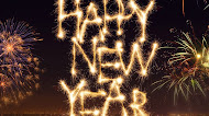 Fireworks happy new year Mobile Wallpaper