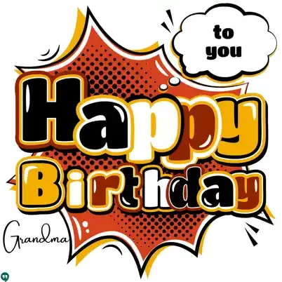 vector happy birthday to you grandma hd images