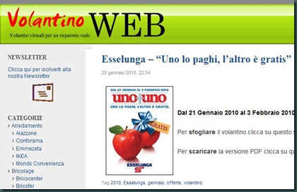 volantino web