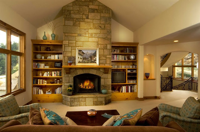 living room decor ideas with fireplace