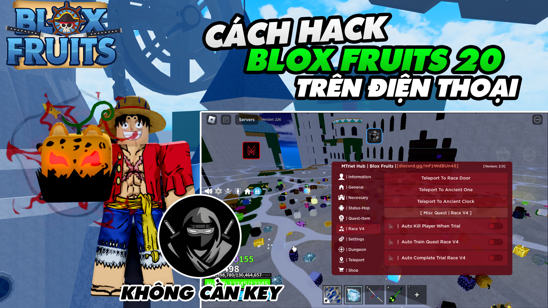 Blox Fruit Script Hydrogen Fluxus, Auto Farm BF Mastery