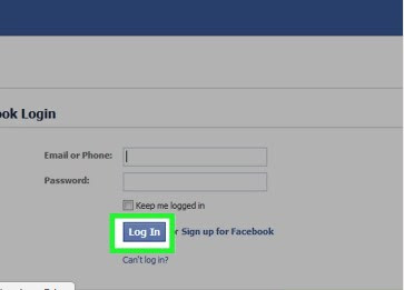 Login home page Facebook - 2018